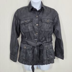 Lauren Ralph Lauren Coated Denim Trucker Jacket Size 16W